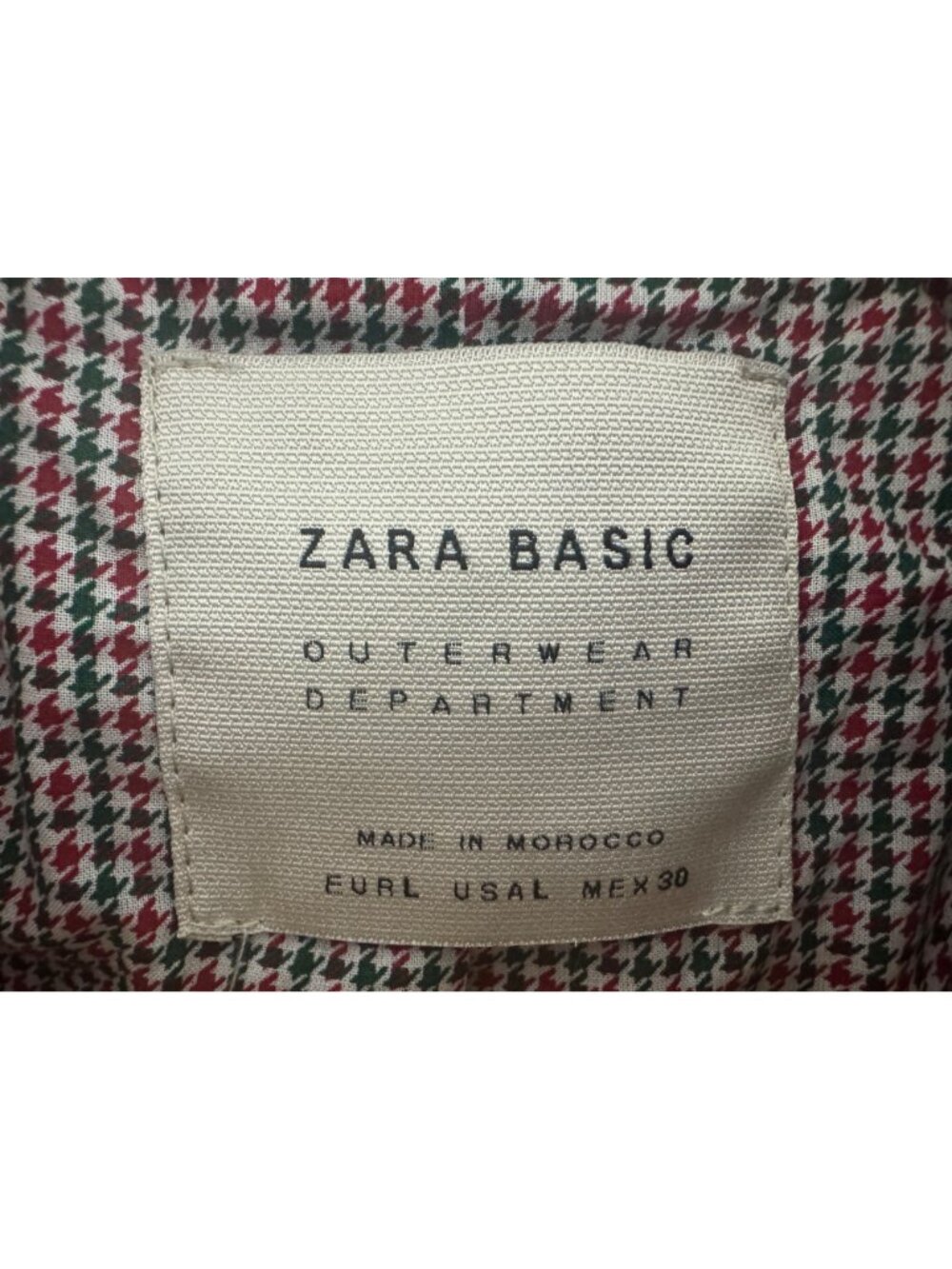 Zara Outerwear Brown Double Breasted Boucle Coat Pockets Size L Jacket Peacoat - Picture 16 of 16